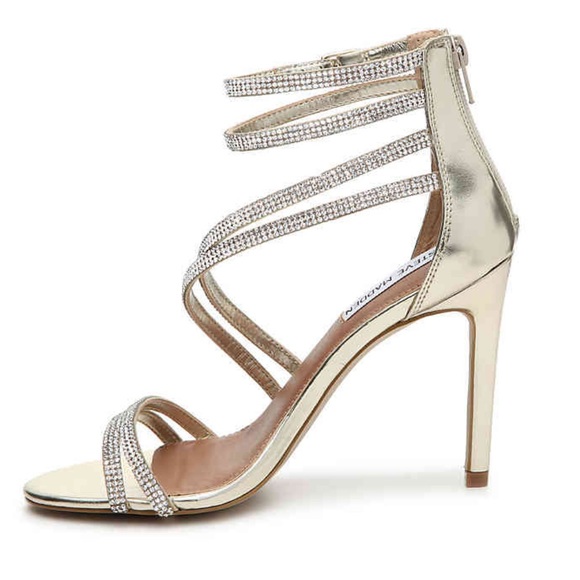 Steve Madden Shoes - Steve Madden | Crystal Cutout Gold Heels